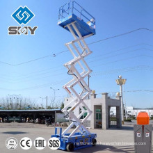 Plataforma de trabajo de la plataforma de elevación de tijera hidráulica eléctrica móvil Plataforma de tijera autopropulsada de la elevación aérea